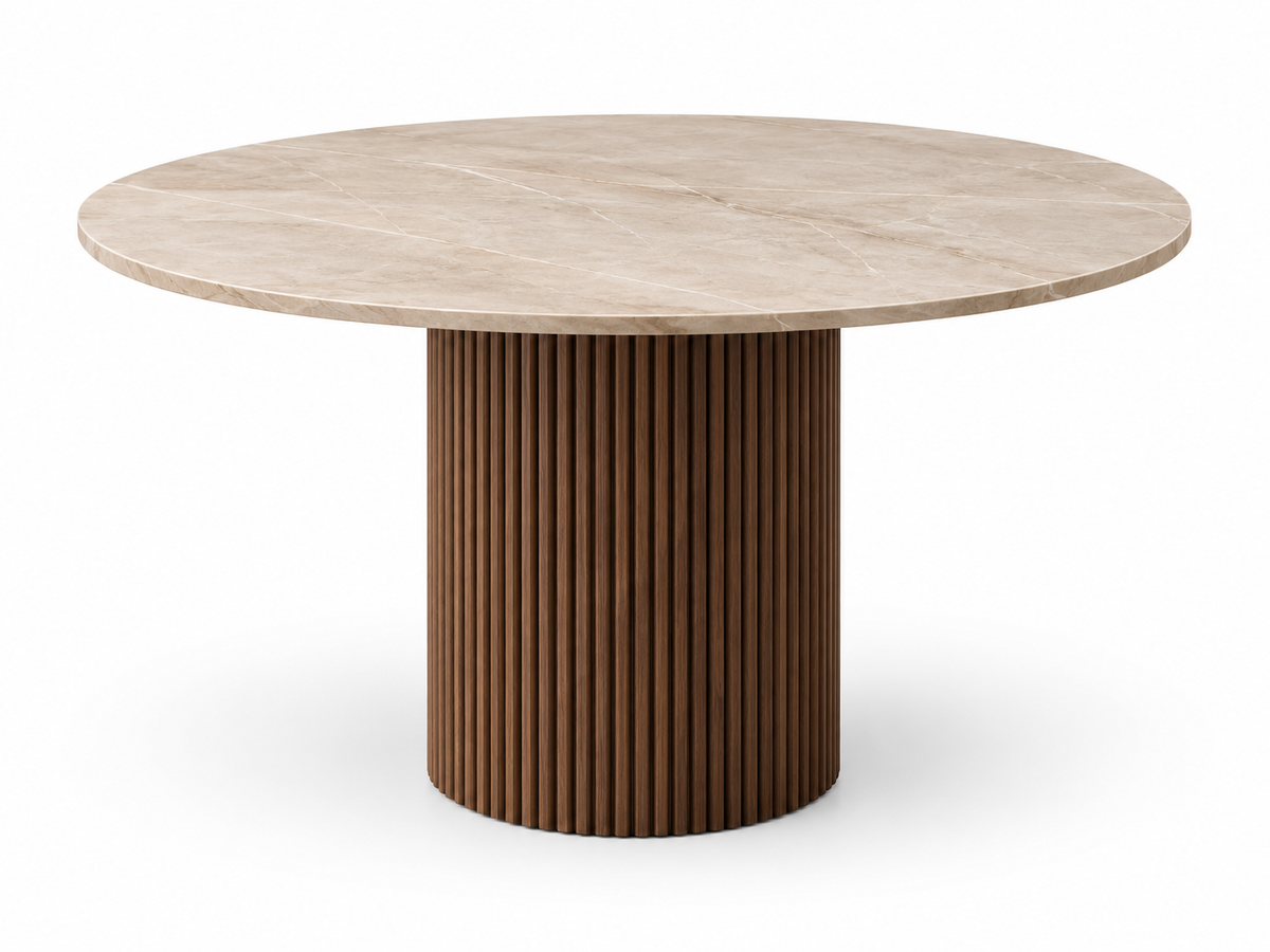 Mocca dining table - round