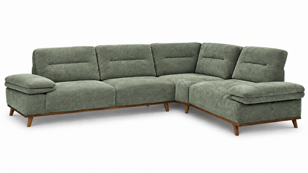 Corner sofa Veneto with adjustable armrests