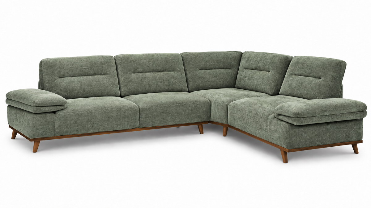 Corner sofa Veneto with adjustable armrests