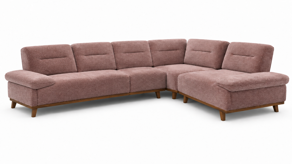 Corner sofa Veneto with adjustable armrests