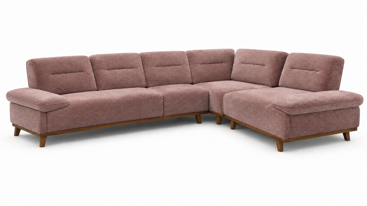 Corner sofa Veneto with adjustable armrests