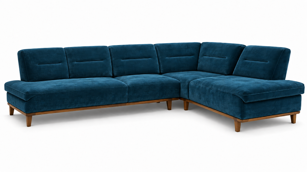 Corner sofa Veneto with adjustable armrests