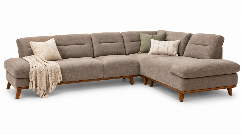 Corner sofa Veneto with adjustable armrests